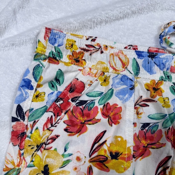 St. John's Bay Floral Linen Women's Shorts - Size Extra Large Tall XL - Picture 3 of 12